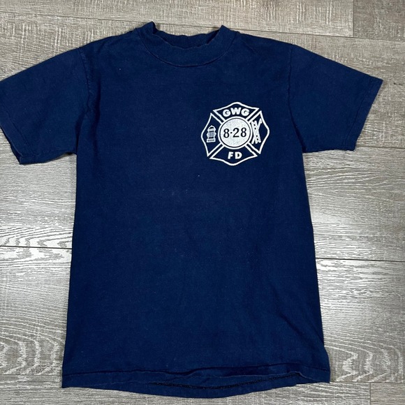 Vintage Fire Dept T-Shirt Lot of 3 70s 80s Montgomery County Charlotte Mens L/XL - Picture 7 of 11
